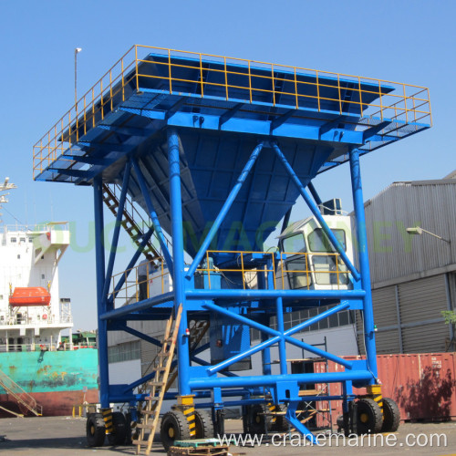 Customized Wheel Type Movable Port Regular Hopper